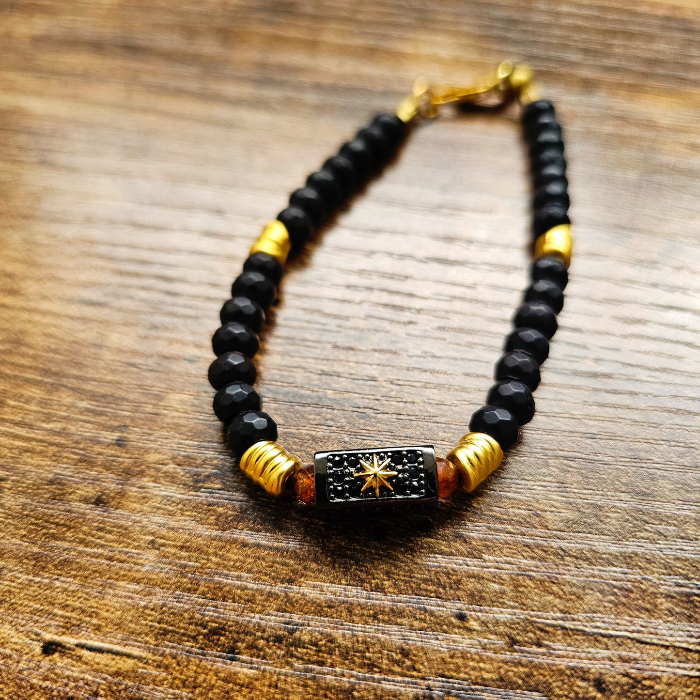Black Onyx Star Bracelet