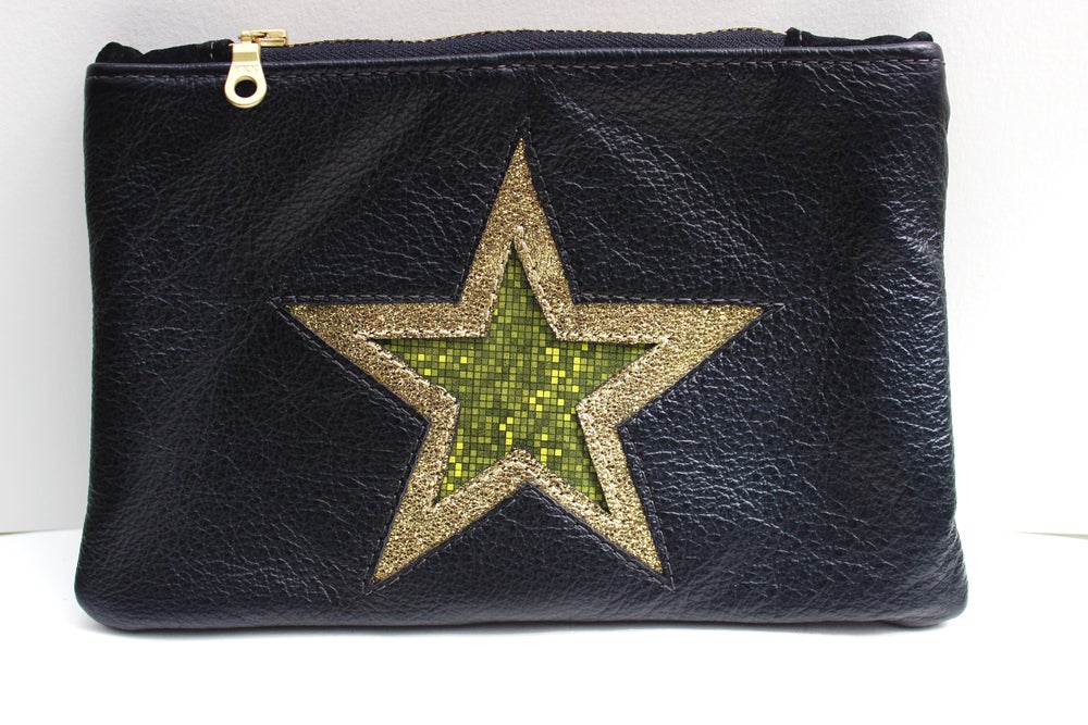 Star Pouch Black and Gold