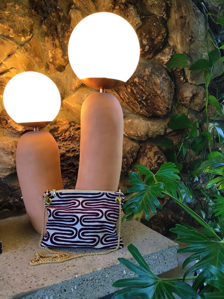 Bordeaux Velvet Swirl Crossbody