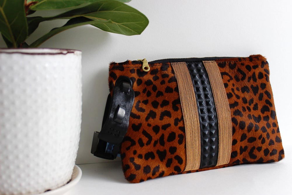 Leopard Wristlet Wallet