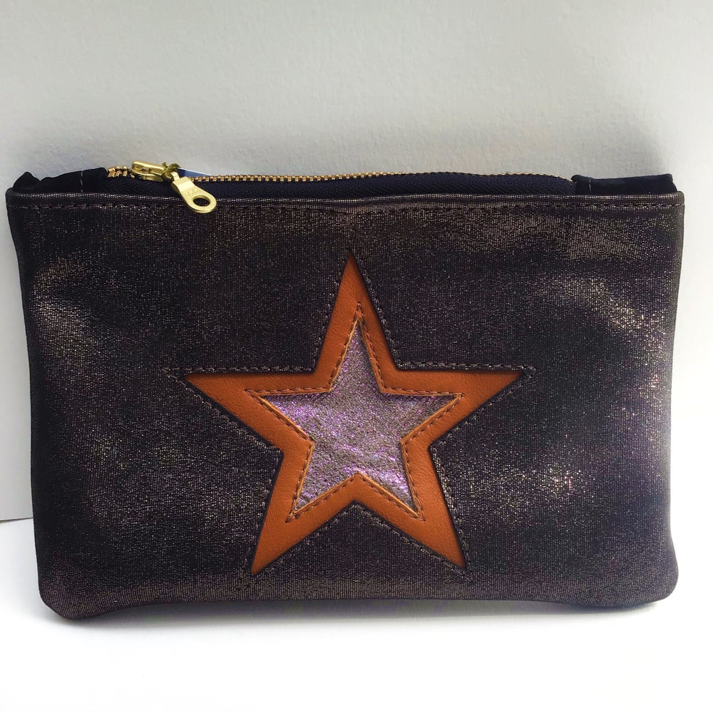 Star Pouch Metallic Bronze
