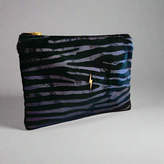 Emerald Zebra Bolt Pouch