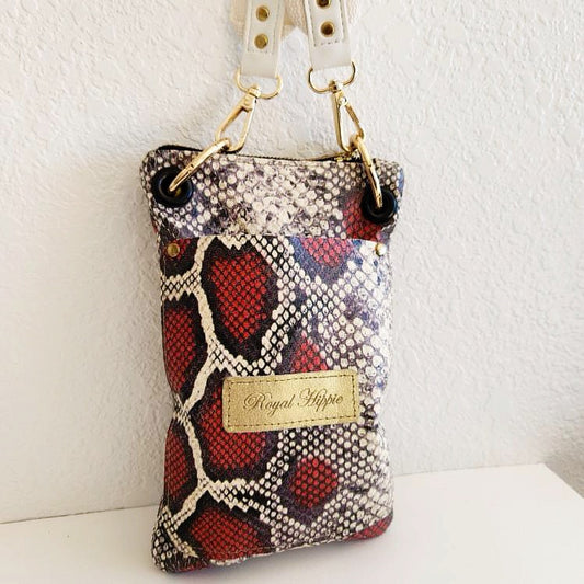 Snake Print Mini Crossbody Bag