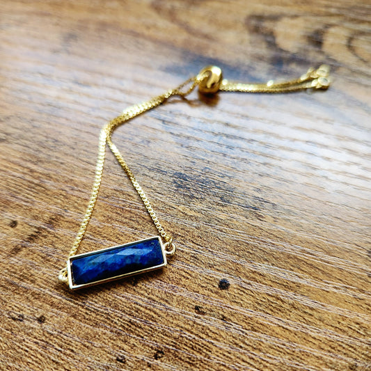 Lapis Adjustable Bracelet