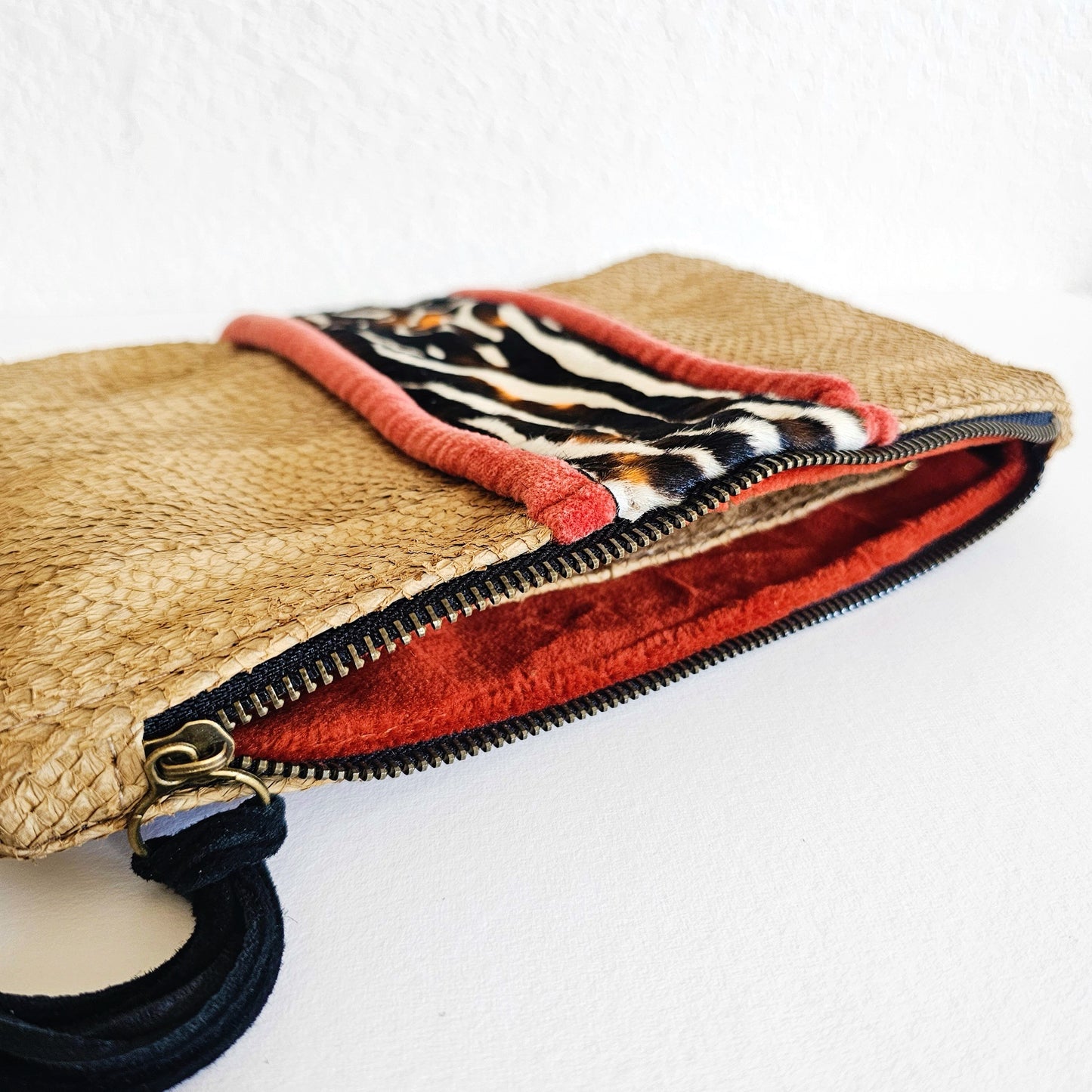 Tan Bengal Tassel Pouch