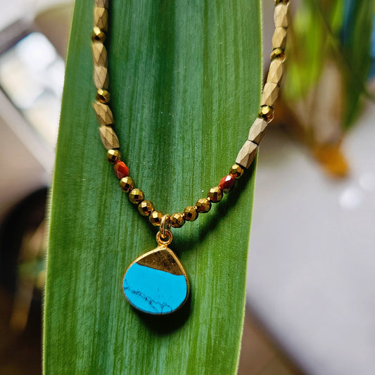 Turquoise Bead Necklace