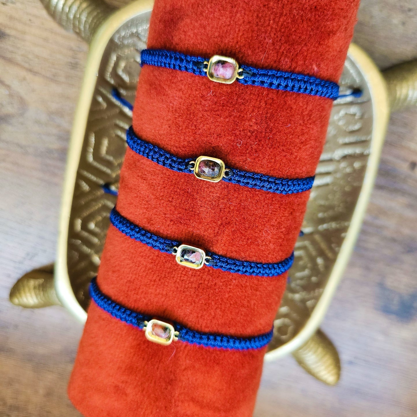 Jasper Gold Filled Adjustable Bracelet