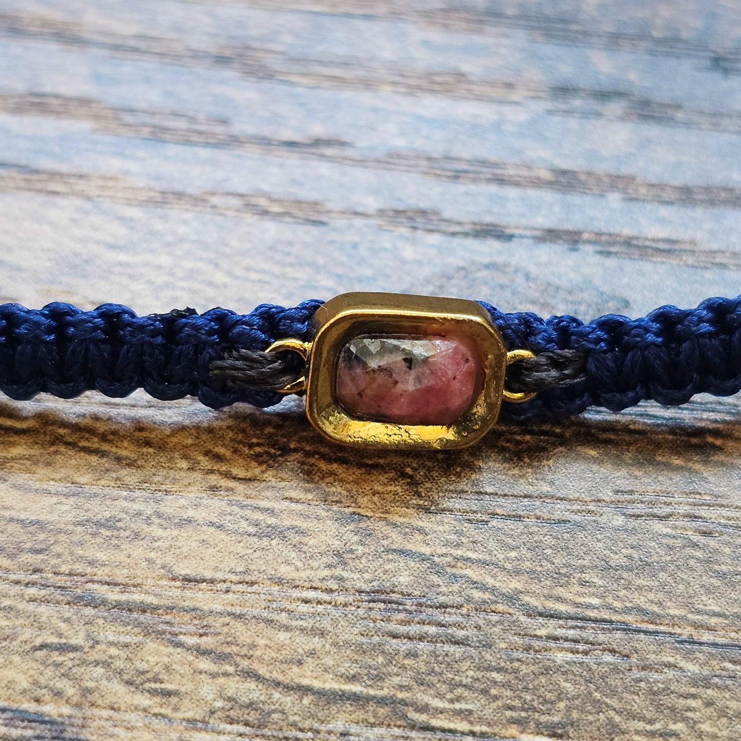Jasper Gold Filled Adjustable Bracelet