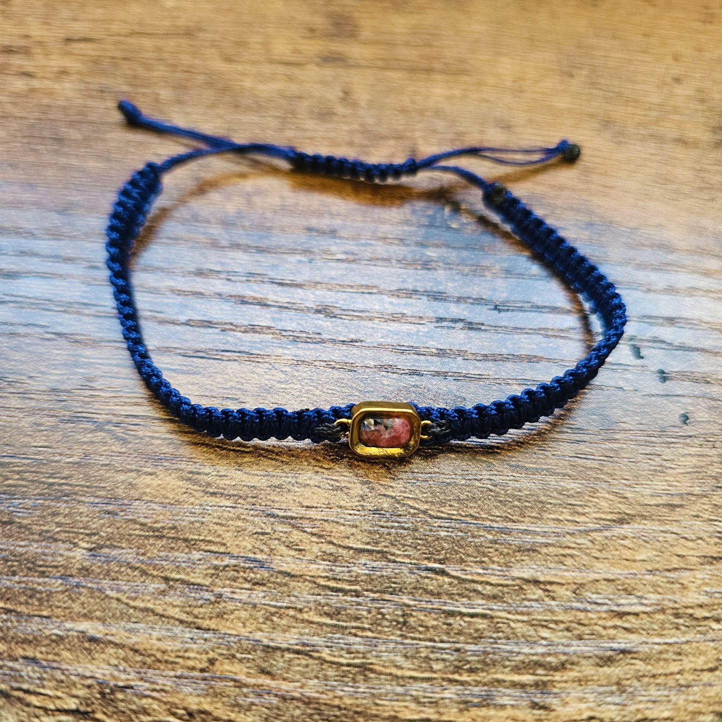 Jasper Gold Filled Adjustable Bracelet