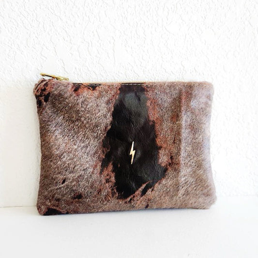 Distressed Mocha Bolt Pouch