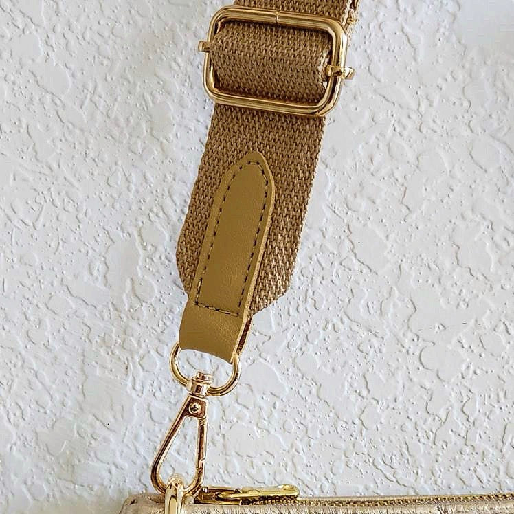 Gold Mon Coeur Crossbody Bag