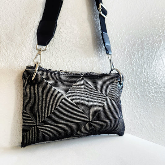 Illusion Crossbody Bag Canvas Strap