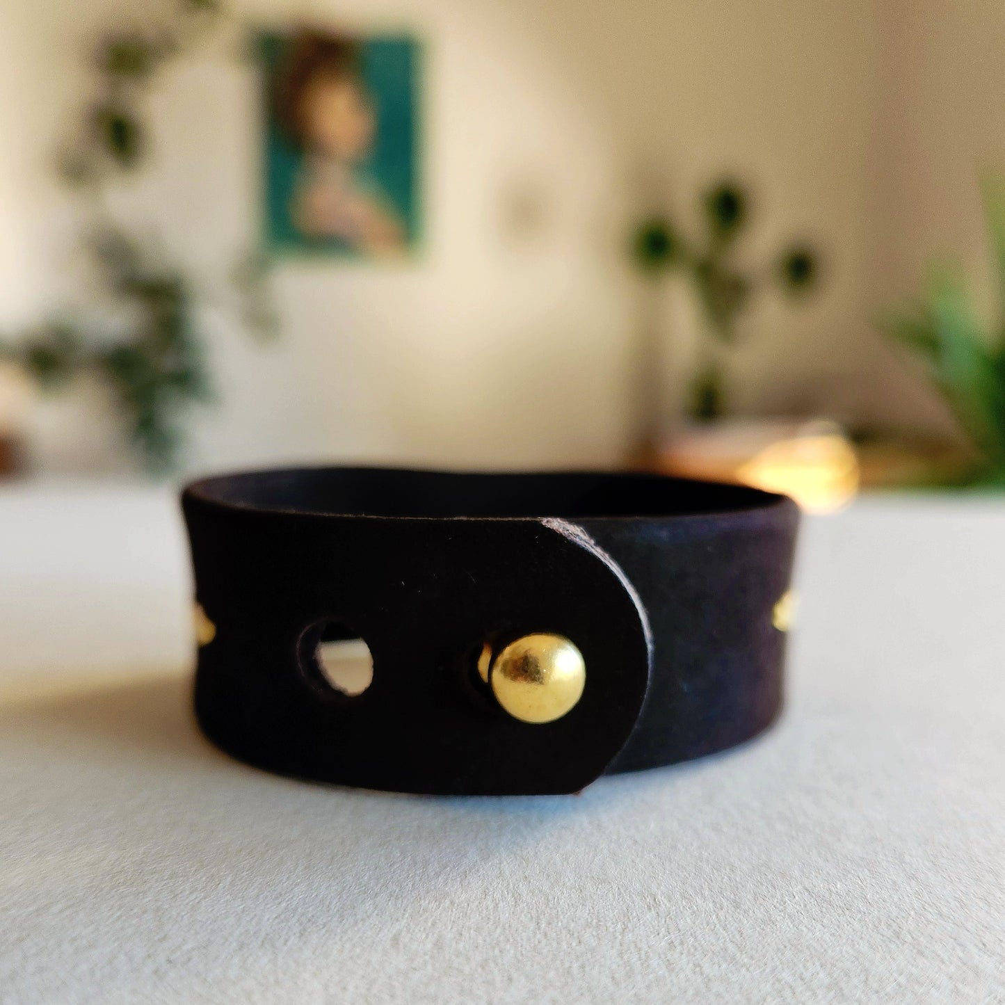 Chocolate Malachite Cuff Bracelet