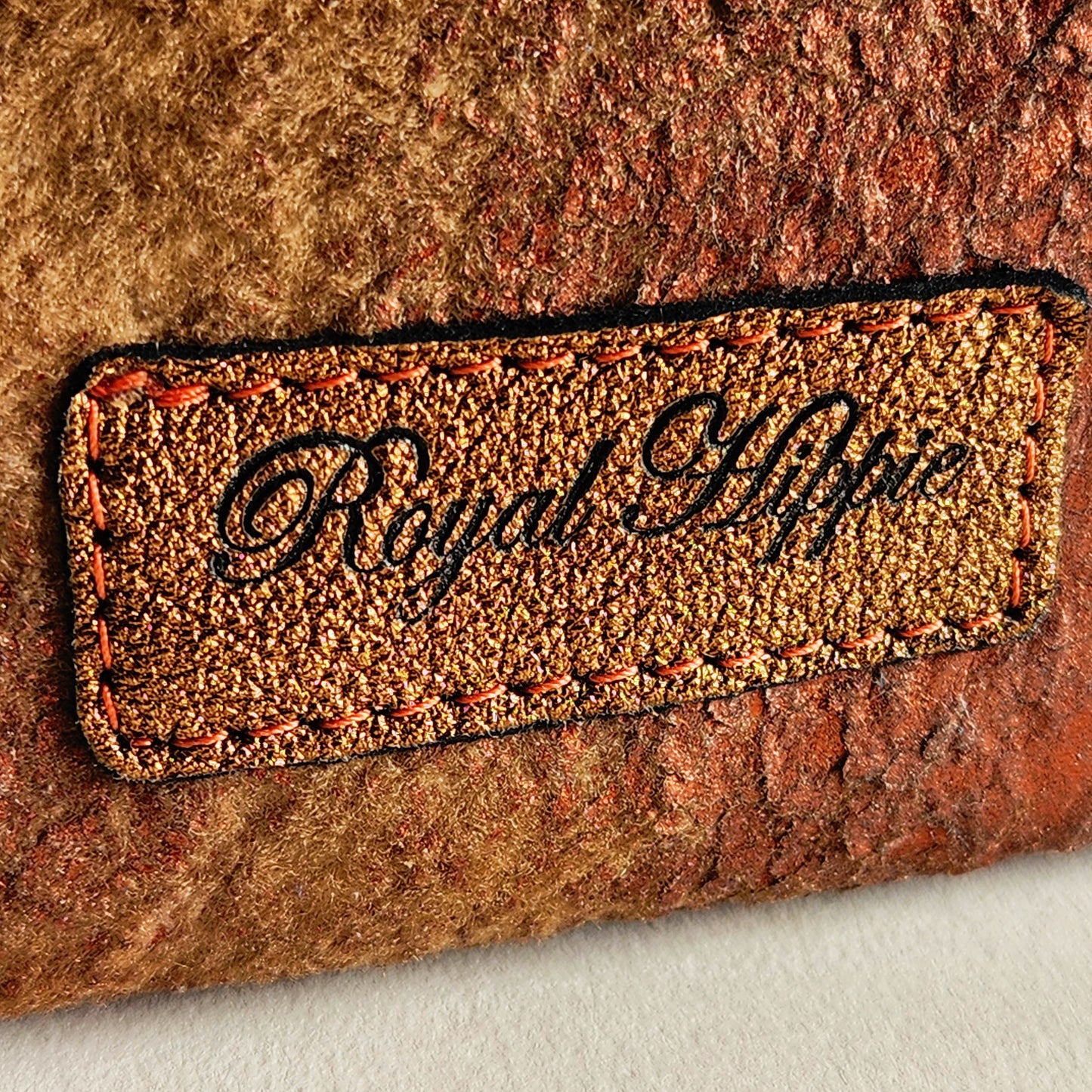 Italian Sherpa With French Trim Pouch