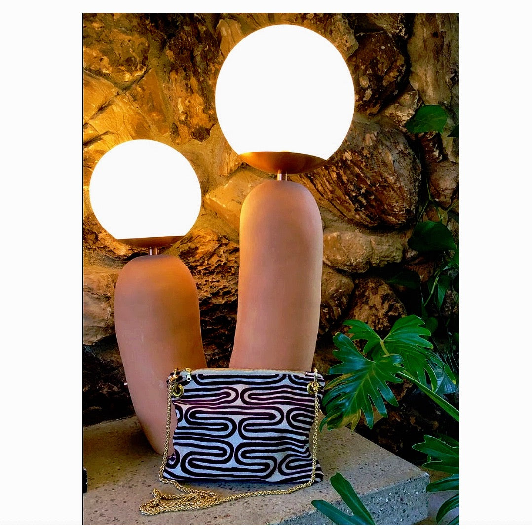 Bordeaux Velvet Swirl Crossbody