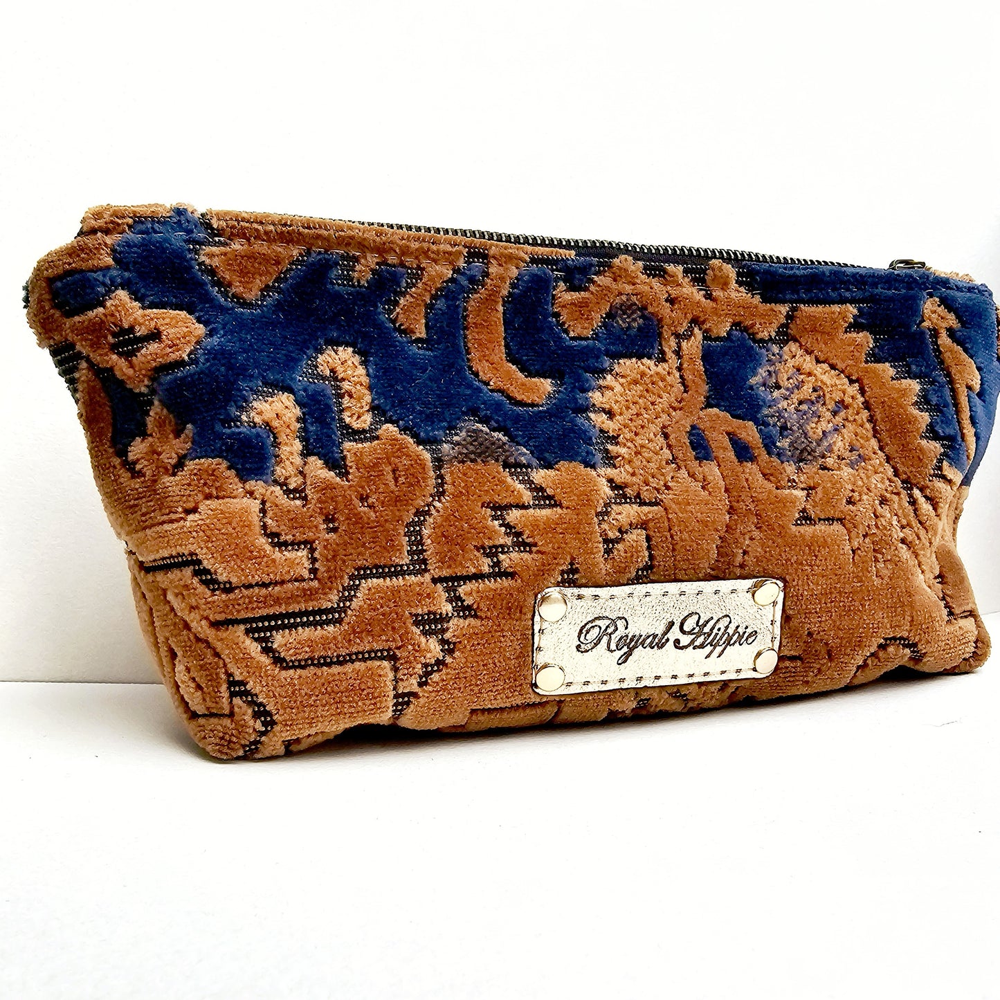 Royal Blue And Camel Pouch Traveller