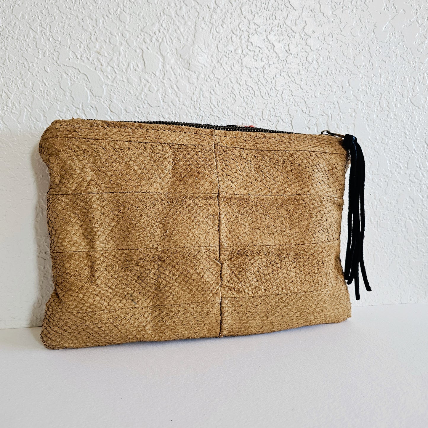 Tan Bengal Tassel Pouch