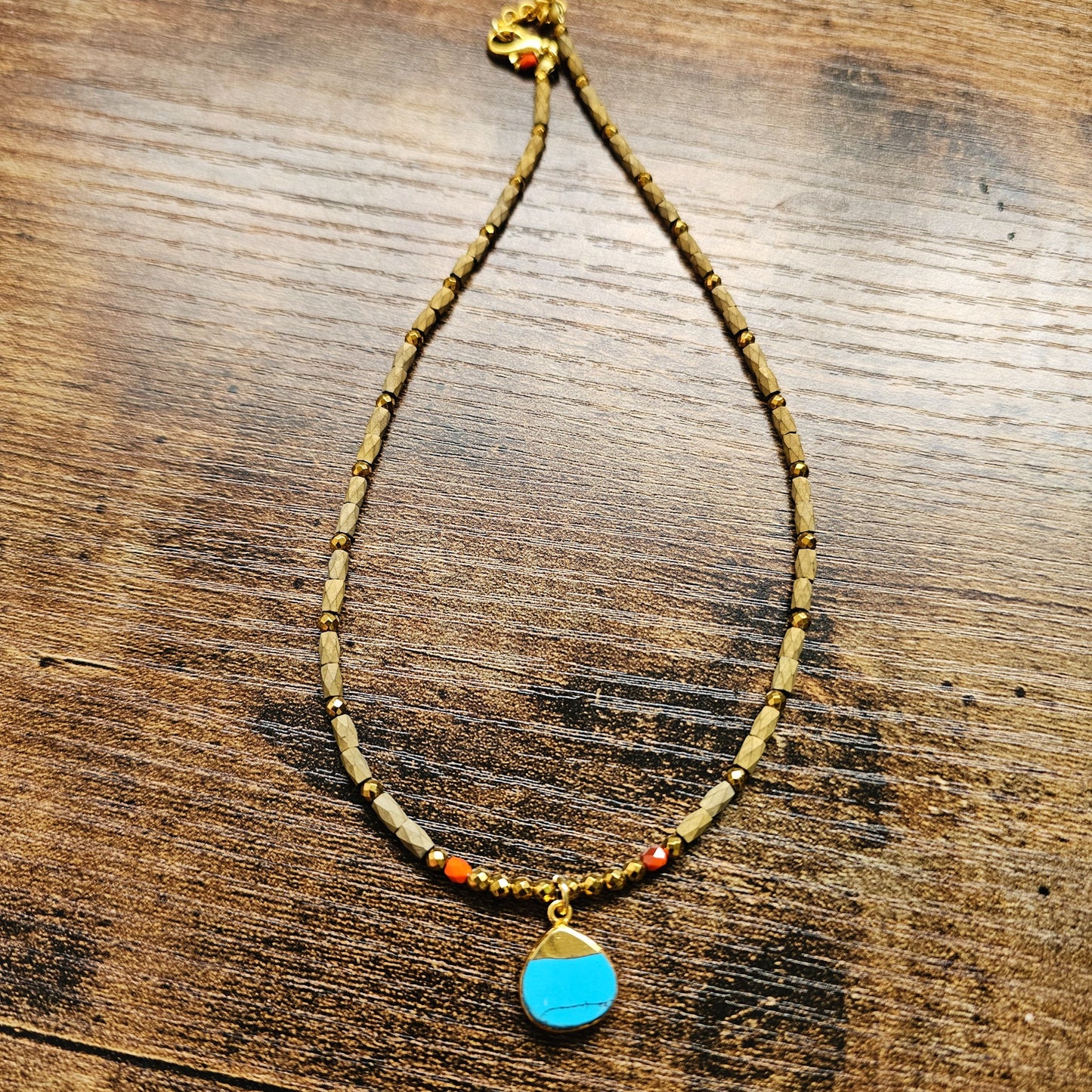 Turquoise Bead Necklace