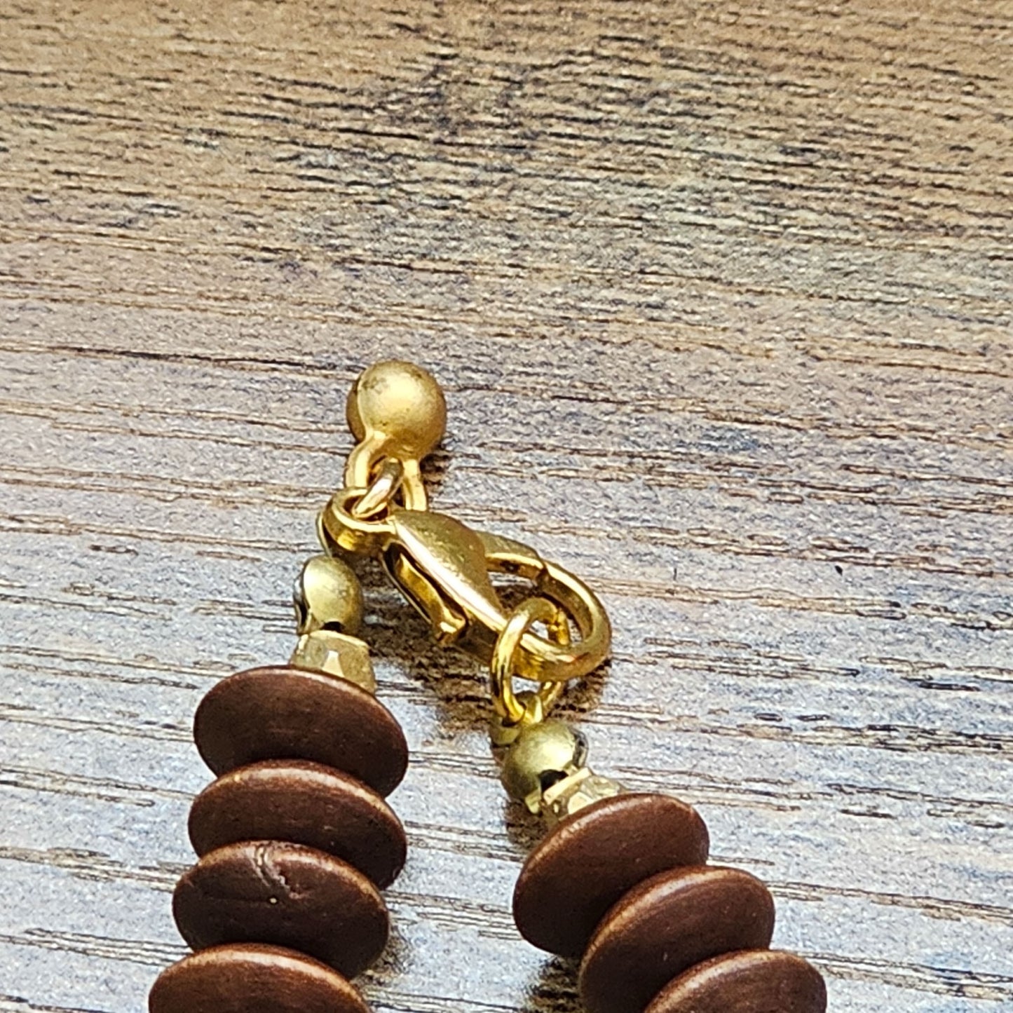 Citrine and Wood Necklace