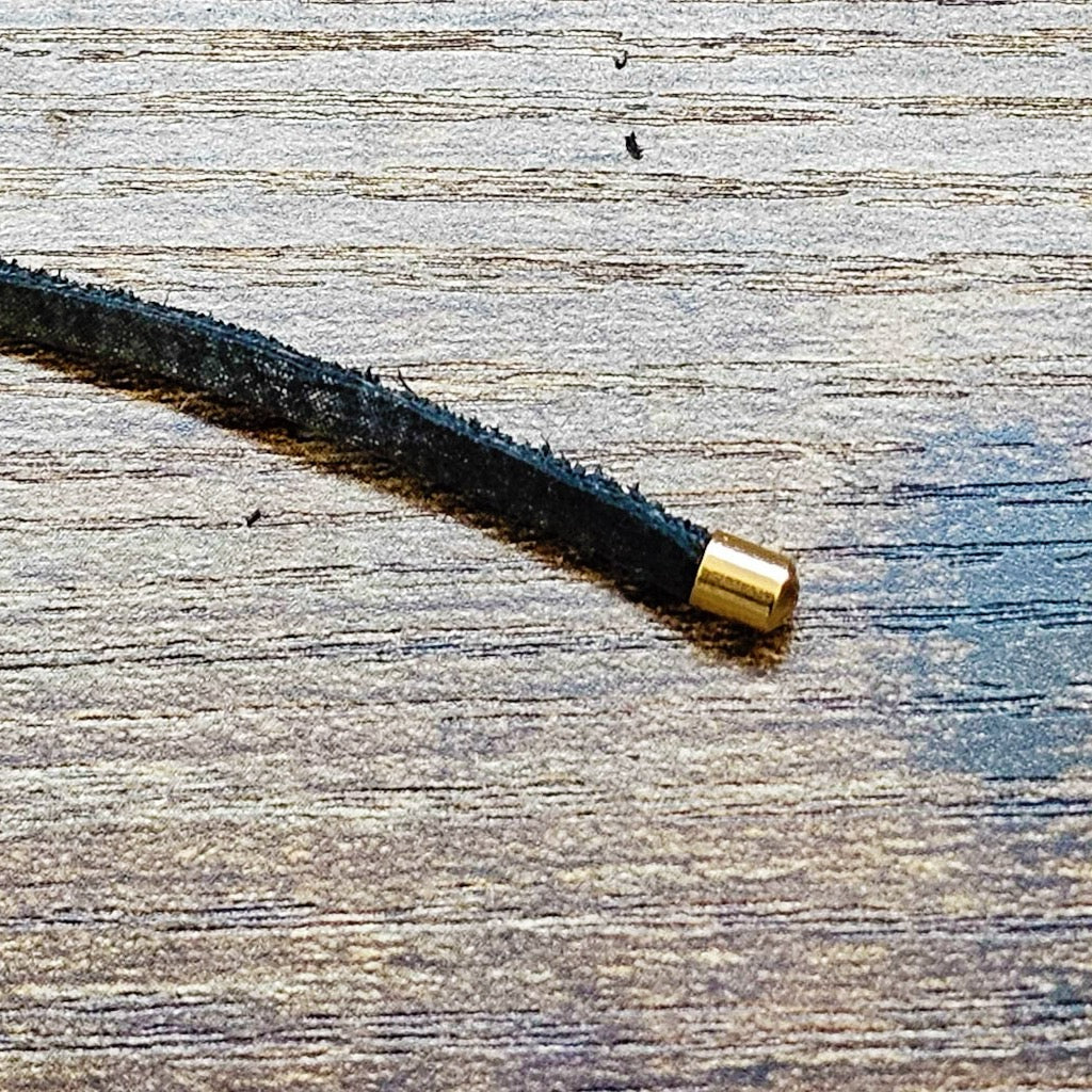 Gold Filled Good Eye Leather Necklace