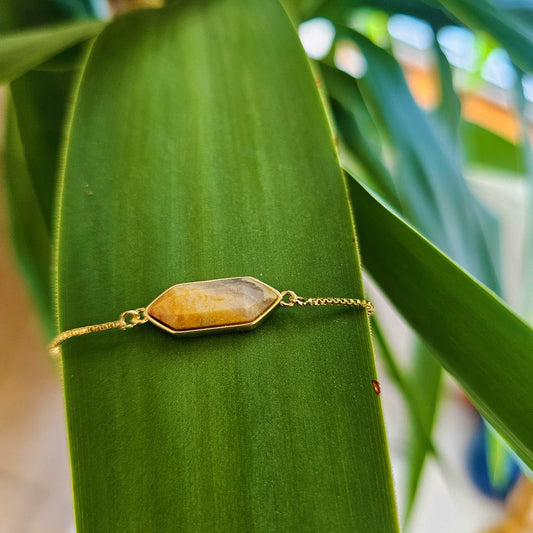 Citrine Gold Filled Adjustable Bracelet