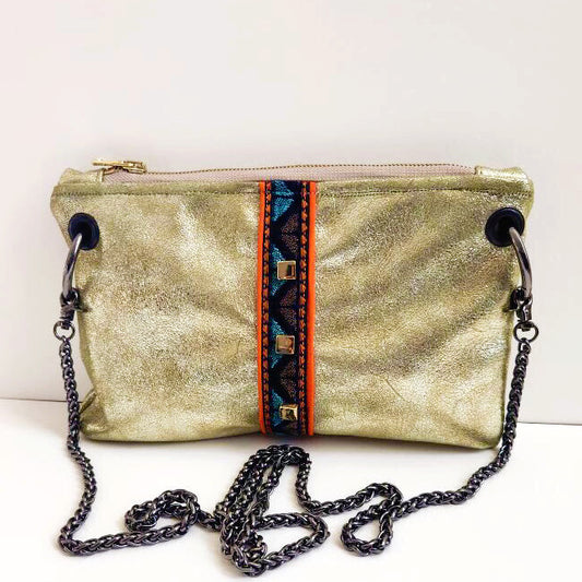 Handcrafted French Ribbon Crossbody Bag