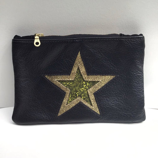 Star Pouch Black and Gold